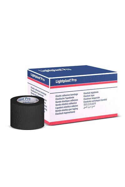 BSN Lightplast Pro 5cm X 4.5m Bsn Bandaj de susținere a luminii ușor de rupt, negru