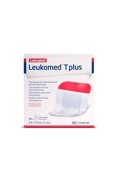 BSN Leukomed T Plus غطاء جرح شفاف مع وسادة 5 سم × 7.2 سم 50 قطعة