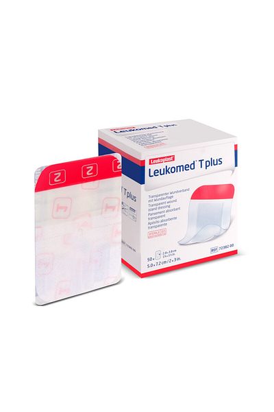 BSN Leukomed T Plus غطاء جرح شفاف مع وسادة 5 سم × 7.2 سم 50 قطعة