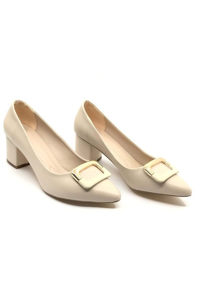 KOCAMANLAR Feles Kare Toka Детальні жіночі класичні туфлі на підборах TEN