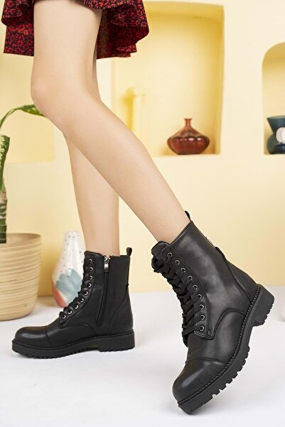 KOCAMANLAR Ayakdaş 2075 Uzun Postal Bot Siyah-cilt