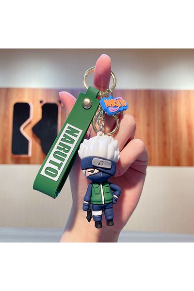 Köstebek New Anime Naruto - Kakashi Hatake Silicone Keychain