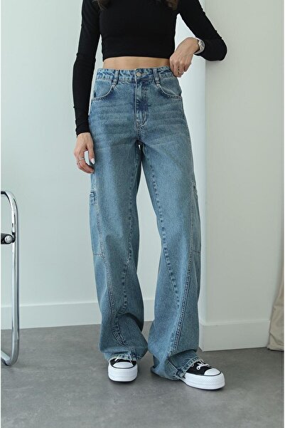 Havoş Blue Washed Cargo Jeans