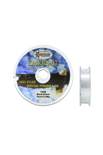 CAPTAIN Q7 Kaizen 100mt Monofilament Misina Beyaz 0.80 Mm