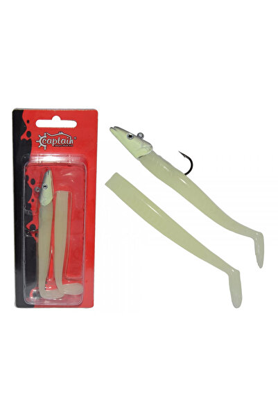 CAPTAIN 3071 Ultimate Sardine 12cm Levrek Silikonu 2'li Suni Yem 3