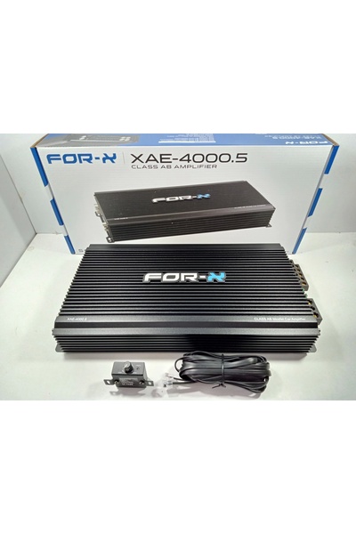 For-X 5 Kanal Amfi - XAE-4000.5 - Bass Kontrollü Oto Anfi