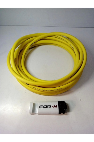For-X Amfi Tesisat Güç Kablosu 6ga + Çakmak - Oto Anfi 6ga Power Kablosu - 5 ...