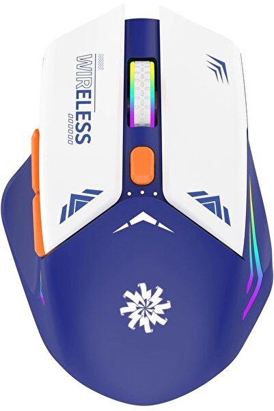 Blackbird Game Center Blic Bwm1 Mavi RGB Şarjlı Kablosuz 1600DPI Işıklı Kablosuz Mouse