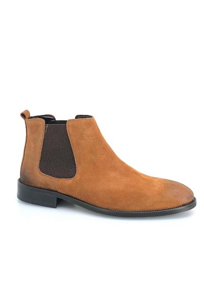 KOCAMANLAR Süvari C309-s09 100% Genuine Leather Chelsea Men's Classic Boots Brown
