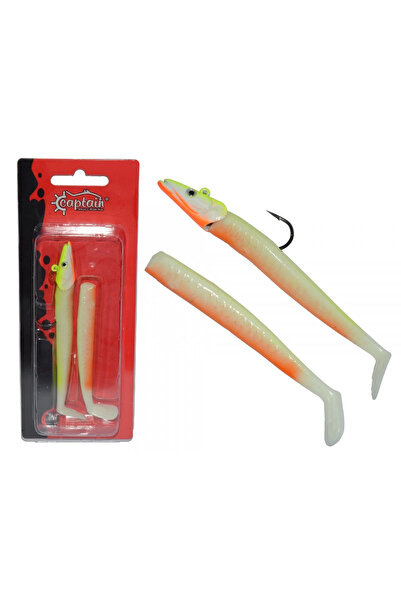 CAPTAIN 3071 Ultimate Sardine 12cm Levrek Silikonu 2'li Suni Yem 1