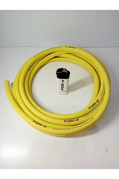 For-X Amfi Tesisat Güç Kablosu 4ga + Çakmak - Oto Anfi 4ga Power Kablosu - 5 ...