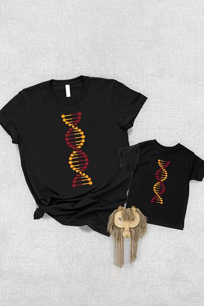 Tshirthane Κίτρινο κόκκινο DNA Father Son Girl - Τιμή ενός είδους, Προσθήκη σε 2 τεμάχια στο καλάθι