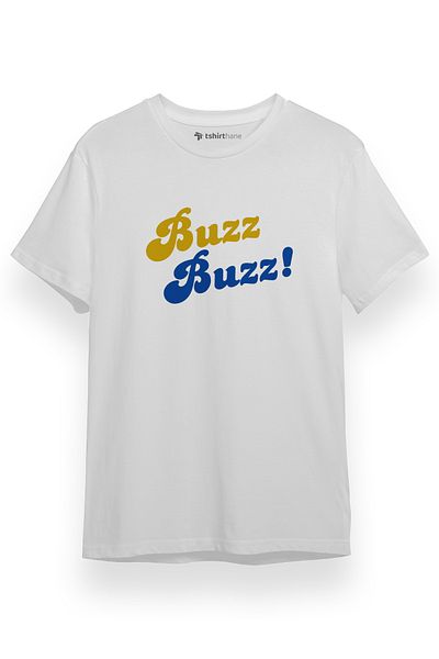 Tshirthane Yellowjackets Buzz Buzz Λευκό κοντομάνικο ανδρικό μπλουζάκι