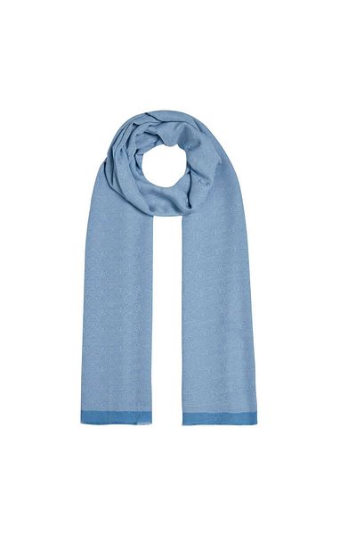 ipekevi Σάλι με μονόγραμμα τεσσάρων εποχών Baby Blue