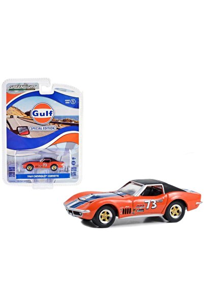 Greenlight 1/64 Gulf Oil Special Edition Series 1- 1969 Chevy Corvette # 73