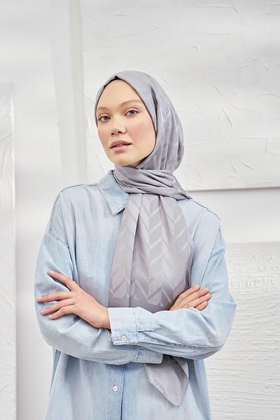 ARMANDA Σάλι Jacquard Zigzag Pattern 3078-77