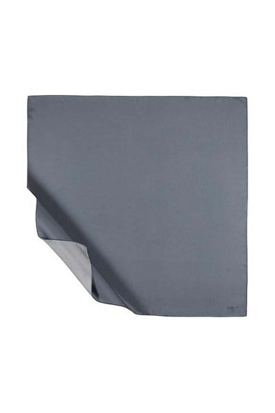 ipekevi Μαντήλι ίσιο Twill Silk - Μαύρο