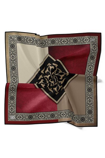 Levidor Μαλακό βαμβακερό κασκόλ Claret Red - 90056-01