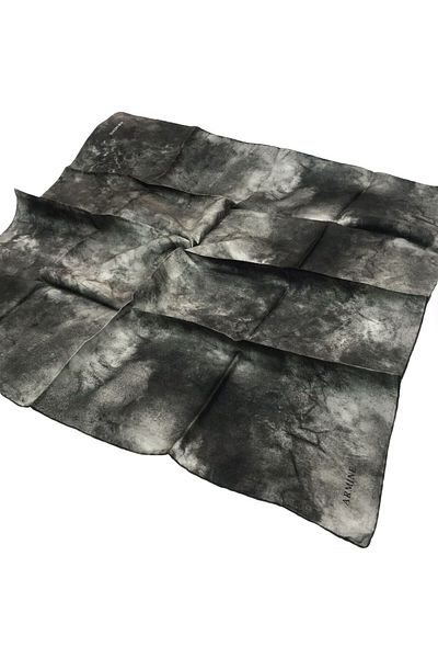 Armine Μεταξωτό Κασκόλ Anthracite Twill - Nostalgia 8333-88