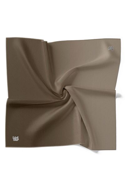 Levidor Μεταξωτό Φουλάρι Twill - Gradient - Mink Stone