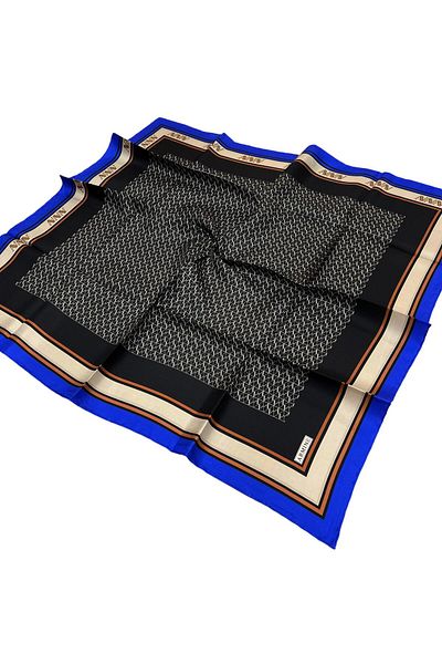 Armine Μεταξωτό Φουλάρι Nostalgia - 8724-38 Black Saks Twill