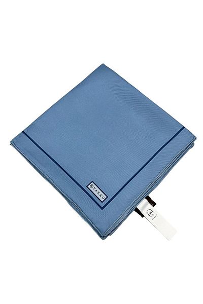 Vakko Μασίφ Twill Silk Φουλάρι - Sky Blue