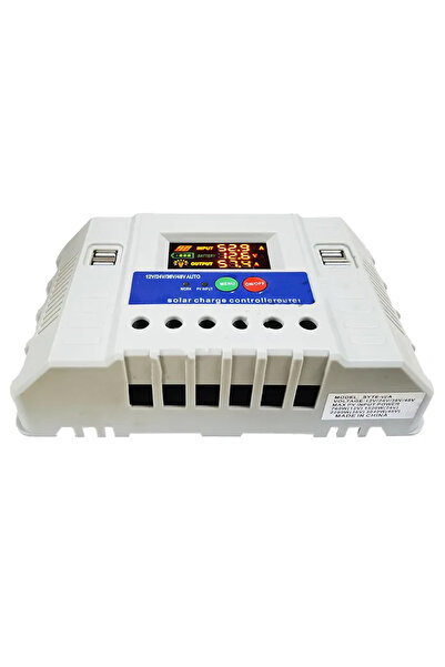 Powermaster PM-60A 12V-24V-36V-48V 60 Amper 4 USB'li Dijital Otomatik Solar Şarj Regülatörü