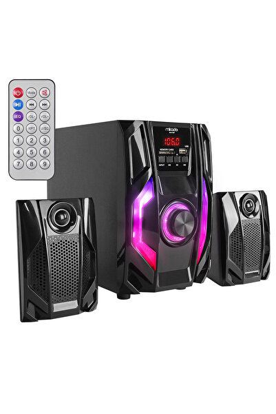 Genel Markalar MD-415BT RGB 2+1 20 WATT BASSLI FM/BT/SD/USB BLUETOOTH SES SİS...