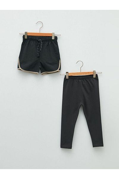 LC Waikiki Baby Boy Shorts and Leggings Set of 2 with Elastic Waist