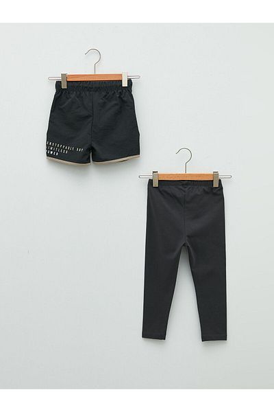 LC Waikiki Baby Boy Shorts and Leggings Set of 2 with Elastic Waist