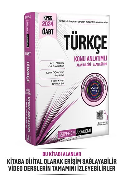 Pegem Akademi Yayıncılık 2024 KPSS ÖABT Türkçe Konu Anlatımlı