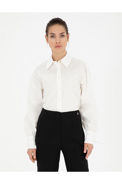 Pierre Cardin White Comfort Fit Long Sleeve Shirt 50284669 -Vr013