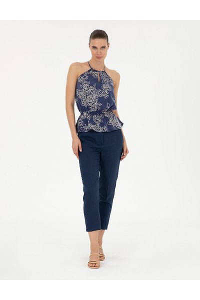 Pierre Cardin Navy Blue Fabric Trousers 50289499 -Vr033