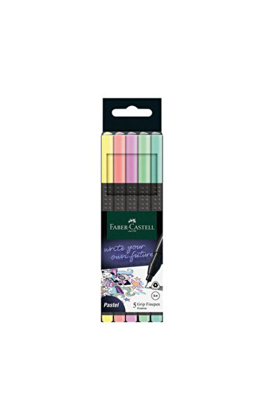 Faber Castell Faber Grıp Finepen Pastel 5 Li 20151602