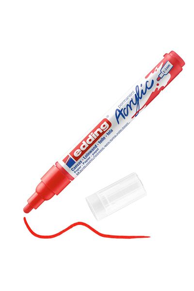 Edding Medium Tip Acrylic Marker Traffic Red Ed5100902