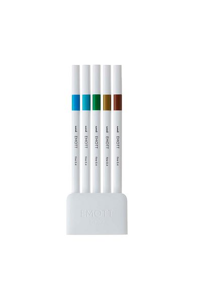 Uni Posca Uni-ball Emott 0.4 Fine Acrylic Tip Pen Set of 5 Pem-sy/5c No:4