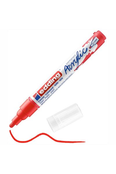 Edding Medium Tip Acrylic Marker Traffic Red Ed5100902