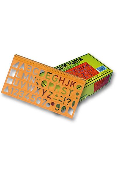 Yıldızlar Yayınları Stars Letter Template 22 Mm. Code.028