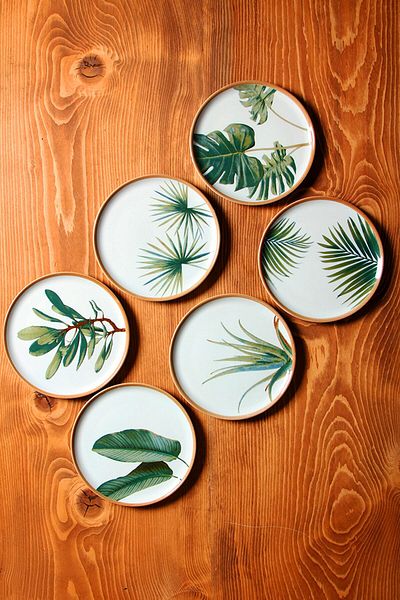 Porland Climate 6 Pieces Porcelain Cake Serving Set for 6 Persons 20 Cm