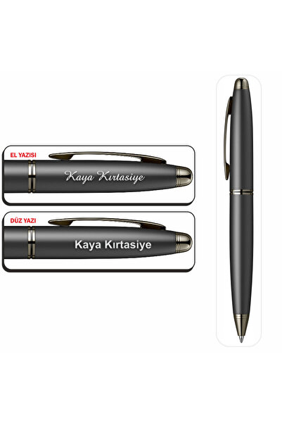 Scrikss 88 Matte Black Ballpoint Versatil Pen Set Special for Your Name