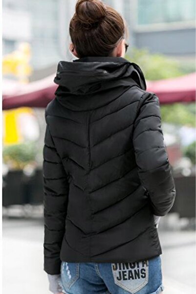 Mothermood Özel Günlük Şık Su Geçirmez Kısa Kışlık Şişme Kadın MontSu İtici R...