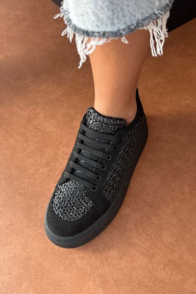 Mupa Shoes Μαύρα γυναικεία αθλητικά παπούτσια