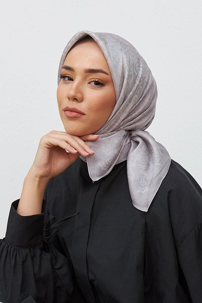 Silk Home Shiny Stone Patterned Scarf