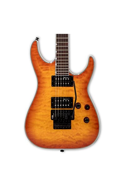 ESP LTD MH-230 QM FR Quilted Maple See Thru Amber Sunburst Elektro Gitar