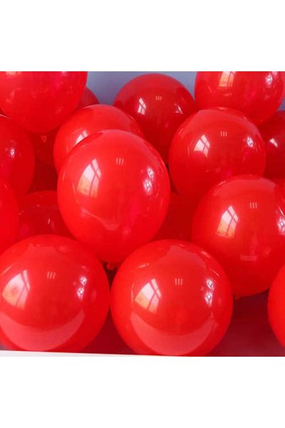 RÖNESANS PARTİ 20 Pieces Red Pastel Balloons