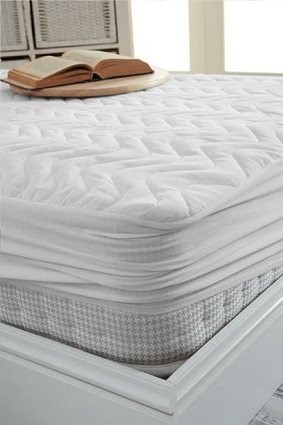Evony Fitted Quilted Mattress Cover 220X200 cm Double Liquid Proof Bed Sheet