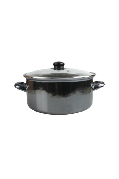 ALBETTO 20cm 2500ml Anthracite Enameled Yogurt Pot - Copper