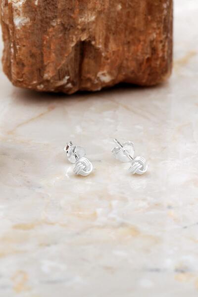 Sümer Telkari 4 Mm Küçük Boy Sarma Elişi Gümüş Küpe 7071