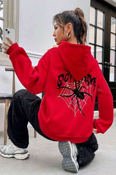 uyguntarz Oversize Scream Printed Sweatshirt