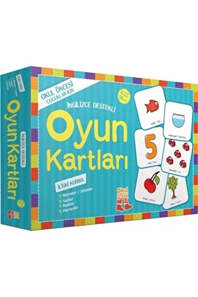Genel Markalar Oyun Kartları - Ilişki Kurma Meyveler-sebzeler Sayılar Renkler...